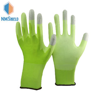 Guantes DE TRABAJO DE <span class=keywords><strong>PU</strong></span> NMSHIELD XL, guantes transpirables para pantalla táctil de China para construcción e industria, certificado EN388 para jardinería - Product Image 1