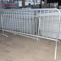 Barrières de sécurité galvanisées de haute qualité, les plus vendues, pour le contrôle des foules, tailles OEM 4ft et 5ft