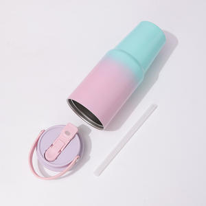 Vasos Térmicos de Acero Inoxidable con Logotipo Personalizado, 20oz/30oz, Pintura en Aerosol, Taza de Viaje para Café con Asa - Product Image 3