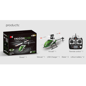 Helicóptero de Control Remoto K100 3D/6G de 6 Canales, Mini Helicóptero de un Solo Rotor sin Flybar, Juguete Dual - Product Image 2
