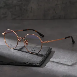 Nieuwe Mode Hoge Kwaliteit Metalen Ronde Glazen Frame Eyewear Klaar Om