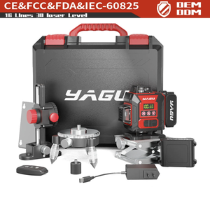 Kit de nivel láser rotativo de grado industrial 4D de alta precisión de 16 cables DIY, luz verde, incluye proyección Horizontal, Yagu, SH-EK - Product Image 6