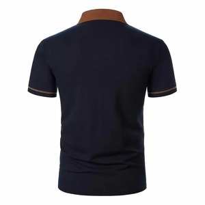 เสื้อโปโลผู้ชายคุณภาพสูงแบบเรียบง่าย สไตล์ลำลอง ขายส่ง รุ่นใหม่ ระบายอากาศได้ดี ป้องกันการเป็นขุย สีพื้น - Product Image 3