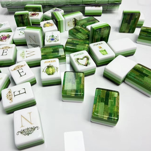 Prevista Vista de Prueba Real: Juego de Fichas de Mahjong Americanas Doradas de Primera Calidad con Diseño del Mago de Oz - Product Image 1