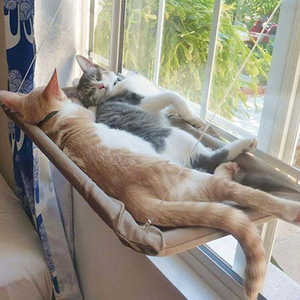 Faltbare Kabellose Katzenhängematte für Fenster, Platzsparende Große Katzen-Fensterhängematte - Product Image 4