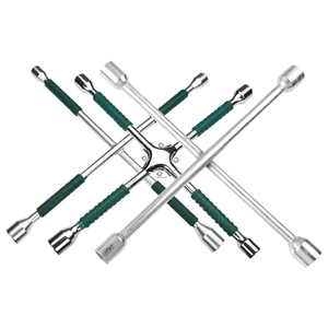 Clé à écrous croisée pour roues de voiture, clé à écrous universelle robuste, matériau CRV, OEM - Product Image 2
