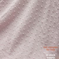 En stock Tissu jacquard brodé à pois résistant à l'abrasion printemps/été pour robes d'enfants et de femmes