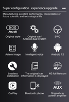 octa-core con pantalla táctil de 8,8 pulgadas para Audi A6L 2011 Android navegación GPS Carplay 4G REPRODUCTOR DE DVD para coche