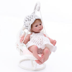 PlayGrown 20CM de silicona suave DIY juguete <span class=keywords><strong>Reborn</strong></span> muñeca jugar <span class=keywords><strong>casa</strong></span> juguete para apretar modelo 8 pulgadas Mini bebé realista infantil - Product Image 5