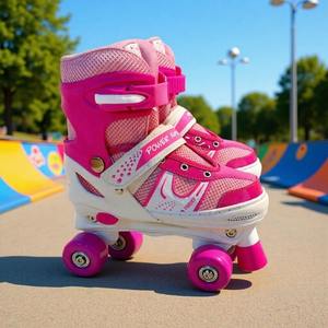 زلاجات رباعية العجلات قابلة للتعديل للأطفال من رويدونجل، عجلات مزدوجة الصف، محامل ABEC 7، مقاومة للماء، هيكل مقوى للاستخدام الخارجي، مناسبة للتدريب والإيجار - Product Image 2