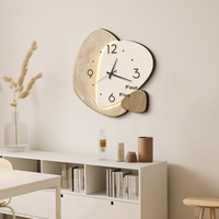 Forme ronde nouveau design cristal porcelaine peinture avec horloge entrée peinture décorative décor à la maison