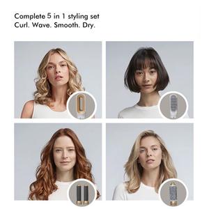 Cepillo de aire caliente 5 en 1, rizador automático de cabello, cepillo alisador, secador de pelo, rizador de pelo para uso doméstico y en salones de belleza - Product Image 3