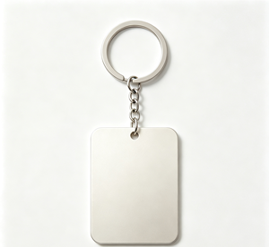 Transparent Acrylic Photo Keychain Rectangular Snap-in Key Ring Custom <b>Picture</b> Frame Pendant - Product Image 5