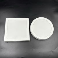 Lampe de panneau led de montage 9w 12w downlight de surface encastré lampe de panneau led ronde panneau de plafond monté en surface lumière led pour la maison