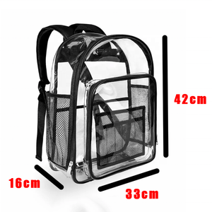 Custom Logo <strong>Kids</strong> Clear PVC School Bag <strong>Backpack</strong> Waterproof Large Capacity Pocket Heavy Duty Clear Transparent PVC <strong>Backpack</strong> - Product Image 4