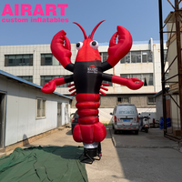 Décoration de campagne publicitaire Homard Gonflable Dansant