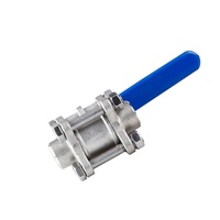 Soudure en acier inoxydable triclamp verrouillable trois pièces 3pc 3pc 3 trois pièces vanne à boisseau sphérique sans poignée type de plate-forme