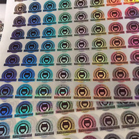 Conception gratuite étiquettes métalliques 2d imprimées personnalisées autocollant hologramme arc-en-ciel laser 3d pour emballages