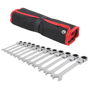 Set di Chiavi Combinate a Cricchetto Flessibili YUHANG in Acciaio al Cromo Vanadio, 72 Denti, 6 Punte, Imperiali/Metriche 8-19mm, 42-45 HRC, Fai-da-Te OEM - Product Image 6
