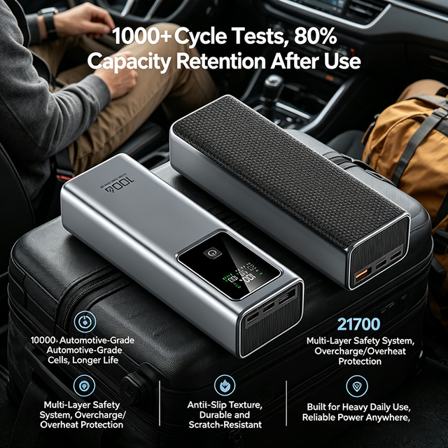 20000mAh 100W PD Fast Charging Power Bank Portable Multi-Port Laptop Charger with LED Display