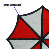 Badge avec Logo de marque personnalisé, Patch tissé de haute qualité pour uniformes scolaires