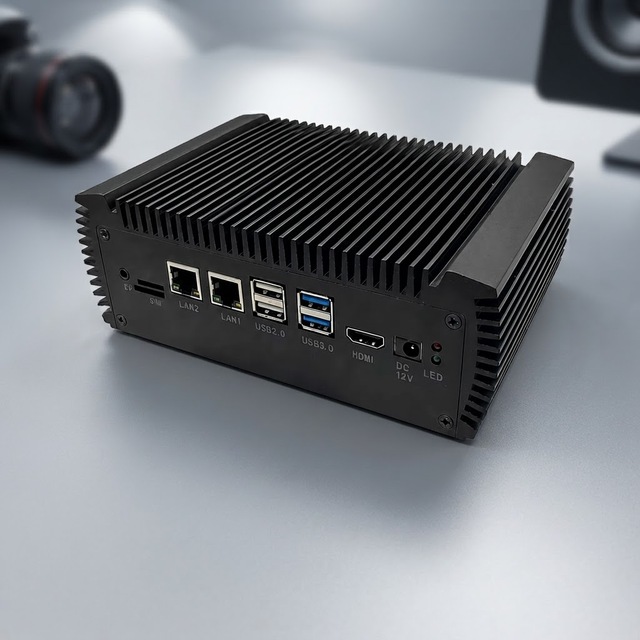 Rockchip RK3588 Fanless Industrial Mini PC 100% Brand-New Electronic Components 2*RTL8211F PHY LAN  2.1 LPDDR4 4266Mbps