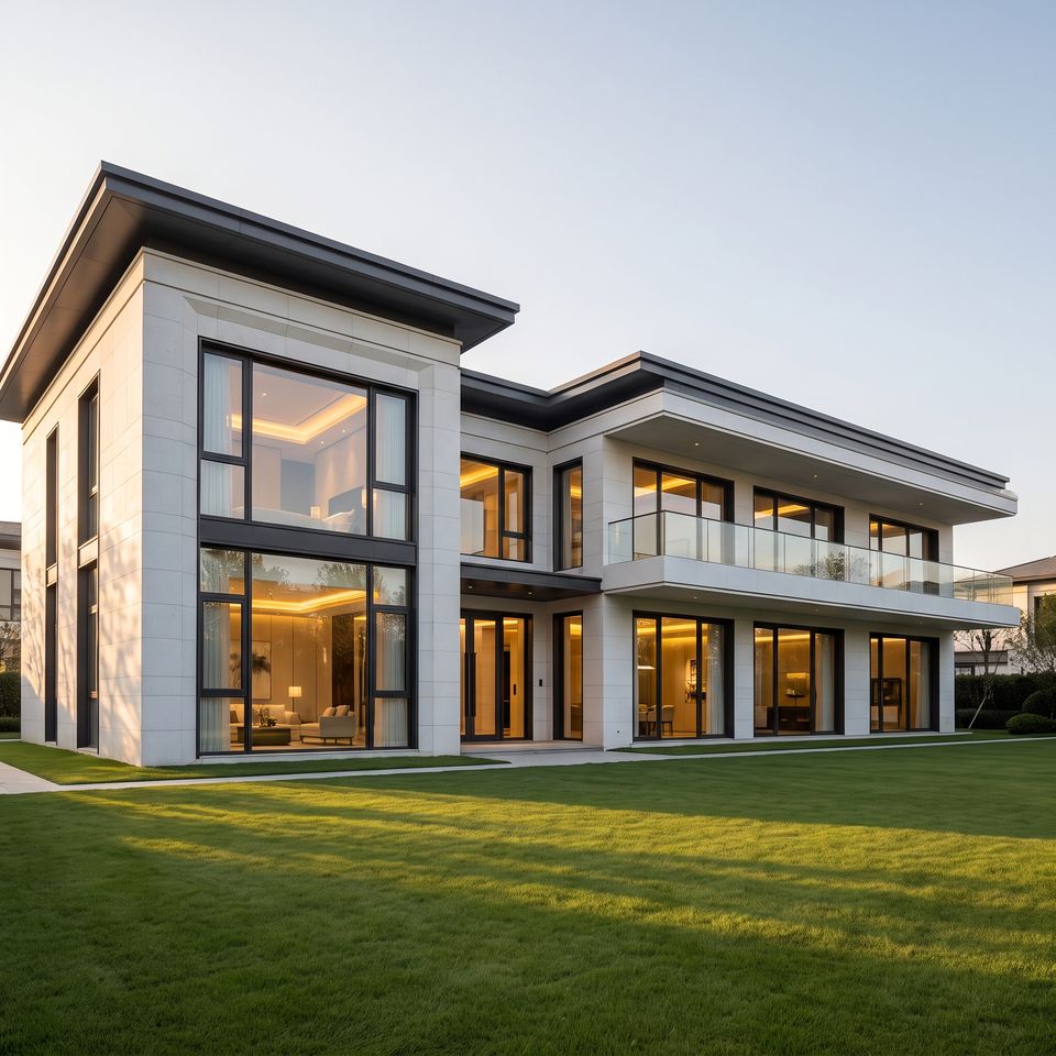 Galvanized Light Gauge Steel Prefabricated Villa Two Story Six Bedroom ...