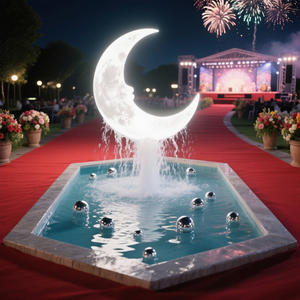 AWS Petite Fontaine Extérieure Équipement Prix de Gros Personnalisé Fait Pierre Inoxydable Solaire Jardin Lac Villa Estate Fontaines - Product Image 3