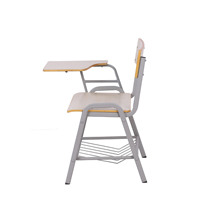 Chaises confortables d'étude de salle de classe de meubles de lycée de vente directe d'usine avec le bloc-notes