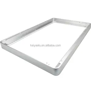 Factory anodized CNC extrusion aluminum frame profile Display Screen Frame for Custom