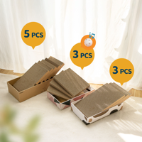 Meilleure vente de produits pour animaux de compagnie 2025 grattoir et boîte de lit ondulé tout-en-un rechargeable-grand jouet en carton pour animaux de compagnie