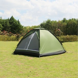 Outdoor Travel Gear Camouflage Hand-Up Tent Single Layer Lightweight Summer Hiking Camping Tent Rainproof Sunproof Thickened