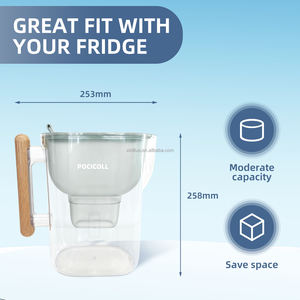 เหยือกกรองน้ำแบบแมนนวล <span class=keywords><strong>Bluetech</strong></span> เครื่องกำจัดคลอรีนแบคทีเรียในจีนพร้อมตัวบ่งชี้ - Product Image 6