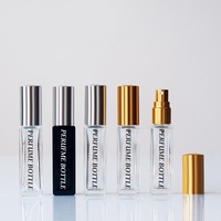 En stock – Flacons vaporisateurs de parfum transparents de 3 ml, 5 ml, 10 ml – Mini atomiseurs de voyage – Échantillons de parfum avec boîte d'emballage