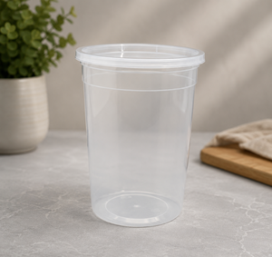 Leakproof Disposable PP Plastic Deli Cups with Airtight Lids <b>Clear</b> Portion Sauce Cups Slime Jello Shot <b>Containers</b> - Product Image 1