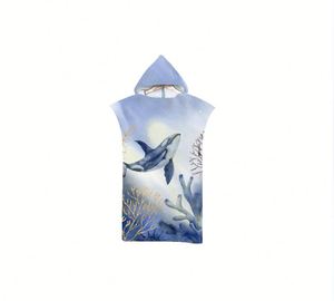 Vente en gros de ponchos de surf personnalisés pour adultes, à capuche, 100% coton, pour piscine et plage, avec logo - Product Image 4