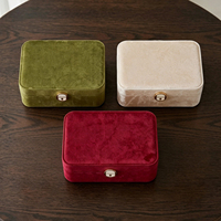 Boîte à bijoux de luxe à 2 étages avec serrure, grande capacité, organiseur de bijoux, boîte de rangement doublée de velours