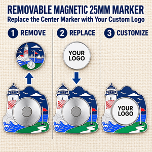 Marqueur de balle de golf magnétique en émail en gros avec forme personnalisée pour accessoires de golf et ventes en magasin professionnel - Product Image 4