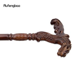 Canne en bois de crocodile motif léopard, bois massif, créative et élégante, pour gentleman, usage domestique - Product Image 4