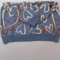 Pull tricoté personnalisé motif Jacquard cœur grande taille pull homme haute qualité pull vintage en tricot