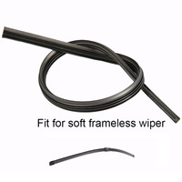 Lame d'essuie-glace sans cadre de remplacement universel Kction 6 mm, découpe sur mesure, 14''-32'' pouces, recharge