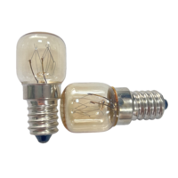 Ampoule de four T22 T25 E14 SES 240V 20W 25W 300 ° Ampoule incandescente résistante à la chaleur pour cuisinière, micro-ondes, hotte de cuisine
