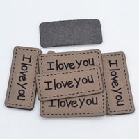 Étiquettes et patchs rectangulaires en cuir PU personnalisés avec logo et nom, à coudre, avec épingle de sûreté pour vêtements, bottes et sacs – Vente en gros
