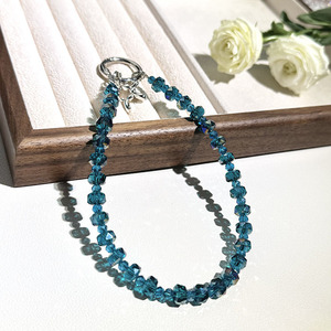 Chaîne de téléphone tendance en cristal avec perles en forme de jantes de voiture, pour sac et porte-clés - Product Image 6