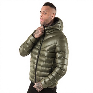 Hot Sales for Men Casual Stand Puffer Jacket Zipper Custom Winter Hood Loose Fit Woven <b>Bubble</b> <b>Coat</b> for Outdoor Utility Use - Product Image 3