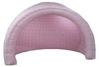 Tente gonflable commerciale en PVC blanc sur mesure Tongcai, dôme semi-circulaire pour exposition, DJ, igloo, imperméable, ignifuge