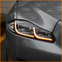 Pour Jaguar XJ XJL 2010-2019 : Ensemble de phares LED avec feux de jour DRL en forme de J, de la version de base à la version améliorée, accessoires gauche et droit