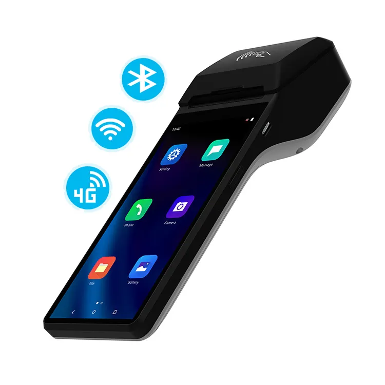 Máy Pos Cầm Tay Android 10 Với Máy In Nfc 4G Máy Pos Z300