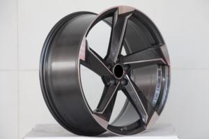 Offre Spéciale pour roues A4 A5 A6 A7 A8 Q3 <span class=keywords><strong>Q4</strong></span> Q7 RS5 RS7 5x112 noir face usinée 18 19 20 21 pouces jantes jantes en alliage roues de voiture - Product Image 5