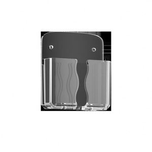 Boîte de rangement murale transparente en plastique sans perçage pour télécommande de téléviseur, téléphone portable, chargeur de téléphone portable et climatiseur - Product Image 5